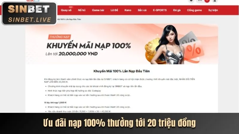Thưởng Nạp Cuối Tuần Lên Đến 20%